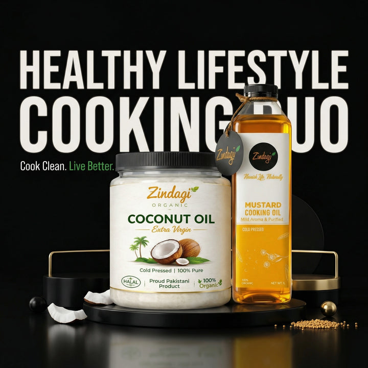 Healthy Lifestyle Cooking Duo – Mild Mustard Oil & Coconut Oil - Your Weight Loss Buddy